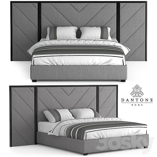 Dantone | City-Beaulieu Bed 3ds Max - thumbnail 1