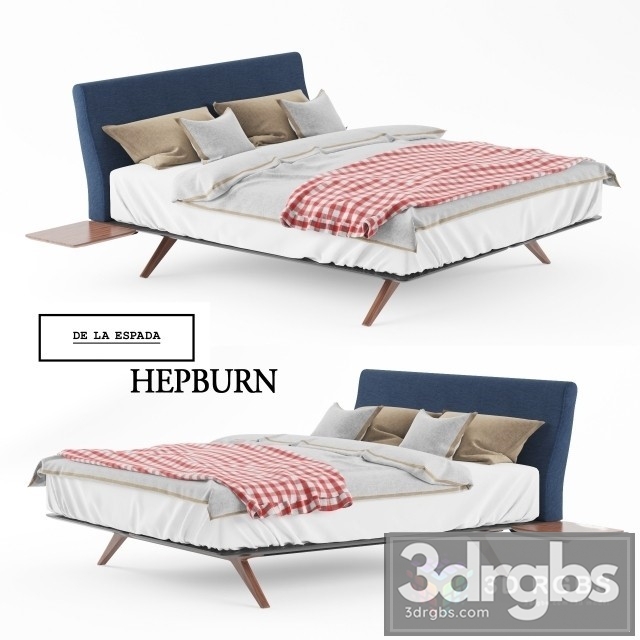 De La Espada Hepburn Bed 3dsmax Download - thumbnail 1