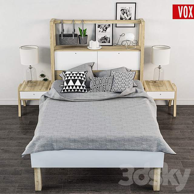 Decorative set of bed _VOX _Spot 3DS Max Model - thumbnail 1