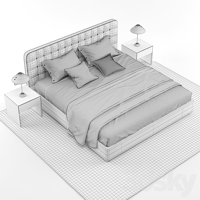 Dedalo bed 3DSMax File - thumbnail 3