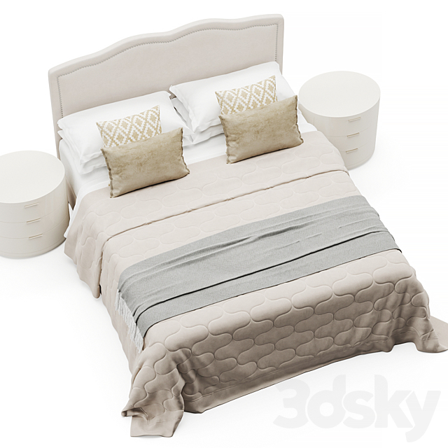 Delilah vintage bed 3DSMax File - thumbnail 3