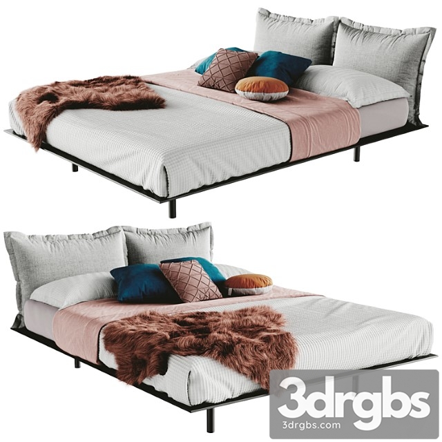 Desiree Bed Platz Fur Plaid 1 3dsmax Download - thumbnail 1