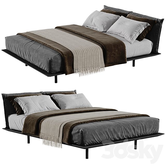 Desiree Platz Bed 183 cm 3DSMax File - thumbnail 1