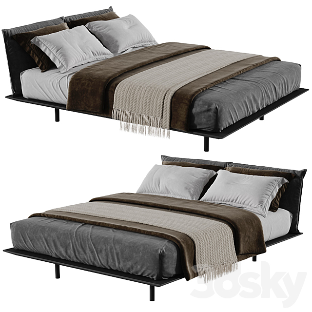 Desiree Platz Bed 183 cm 3DSMax File - thumbnail 2