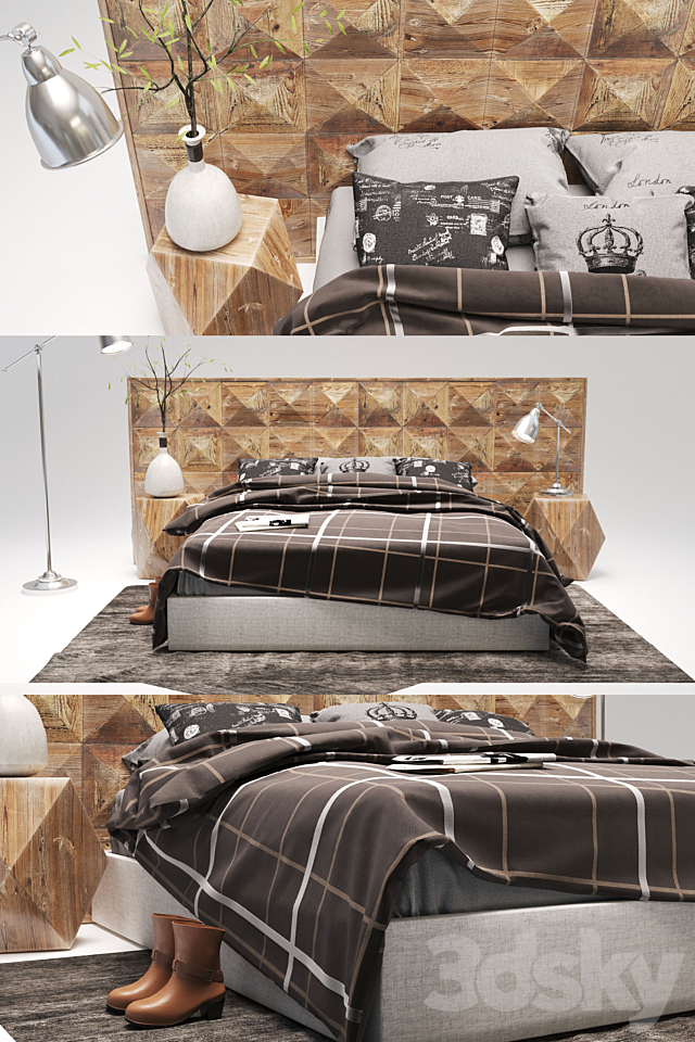 DIALMA BROWN _ Bed 3DSMax File - thumbnail 2