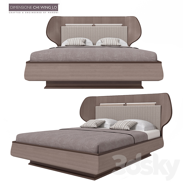 Dimensione Shi wing lo Rima Bed 3DSMax File - thumbnail 1