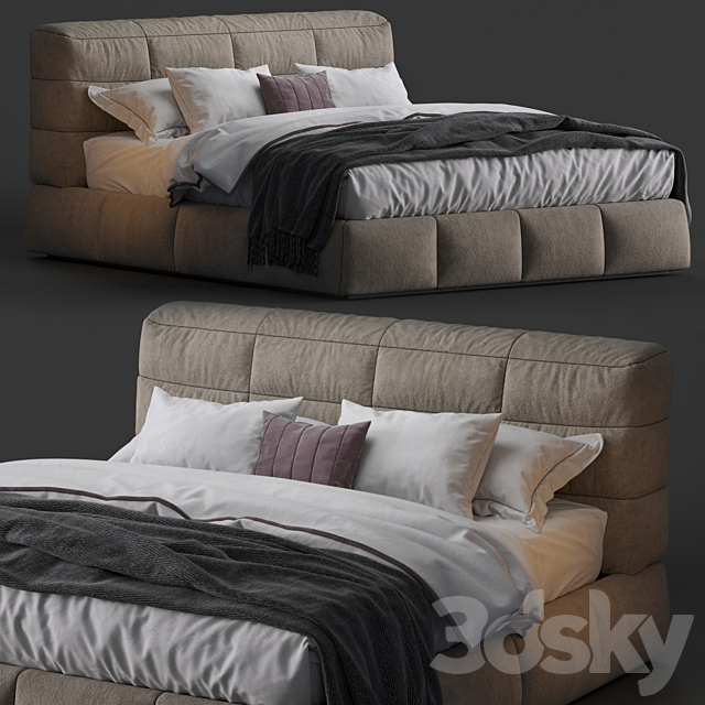 Ditre Italia Bed DUNN 3DSMax File - thumbnail 1