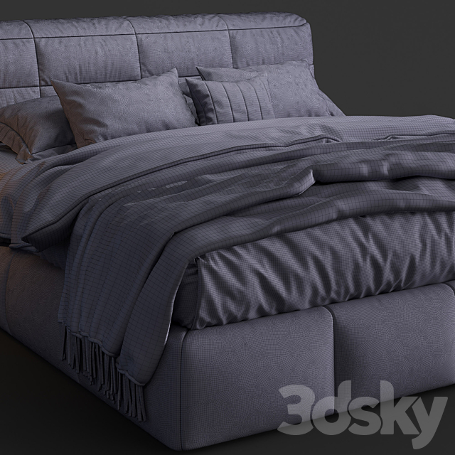 Ditre Italia Bed DUNN 3DSMax File - thumbnail 3