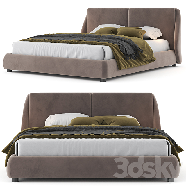 Ditre italia bend bed 3DSMax File - thumbnail 2