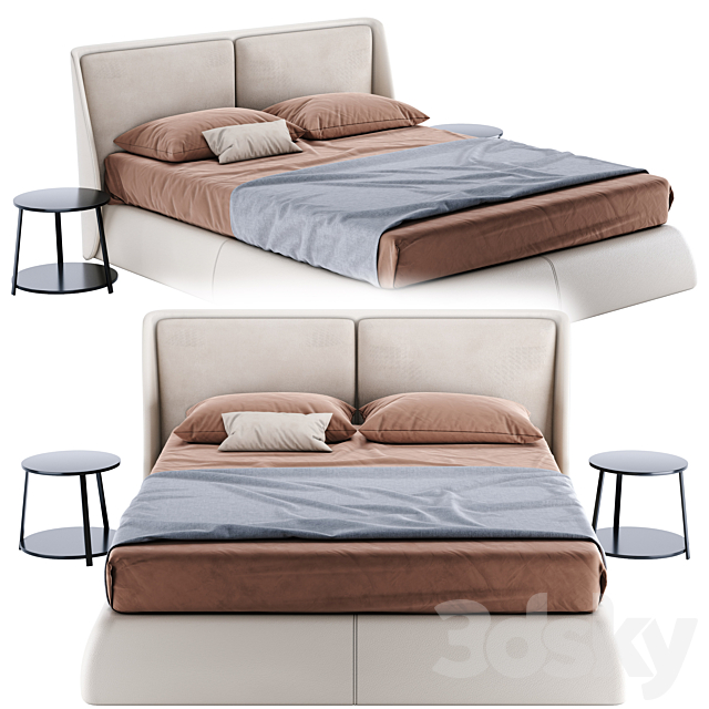 Ditre italia bend bed 3DSMax File - thumbnail 1