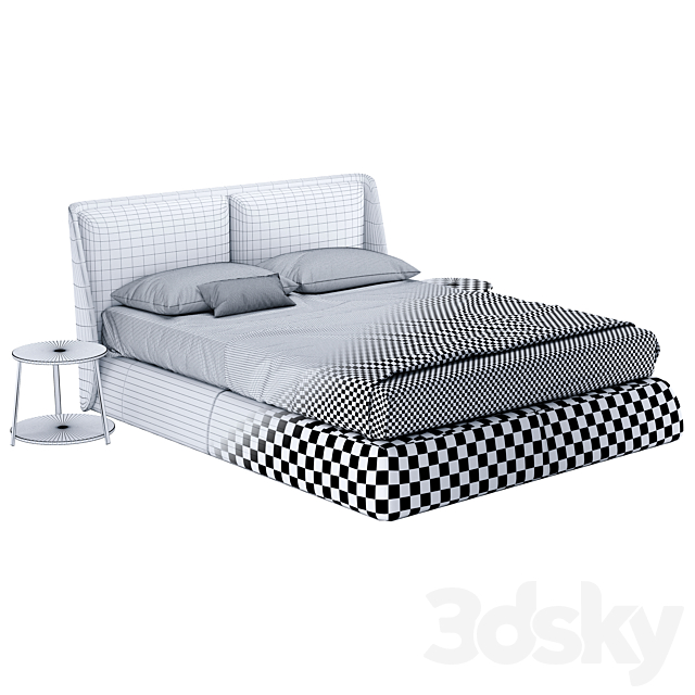 Ditre italia bend bed 3DSMax File - thumbnail 2