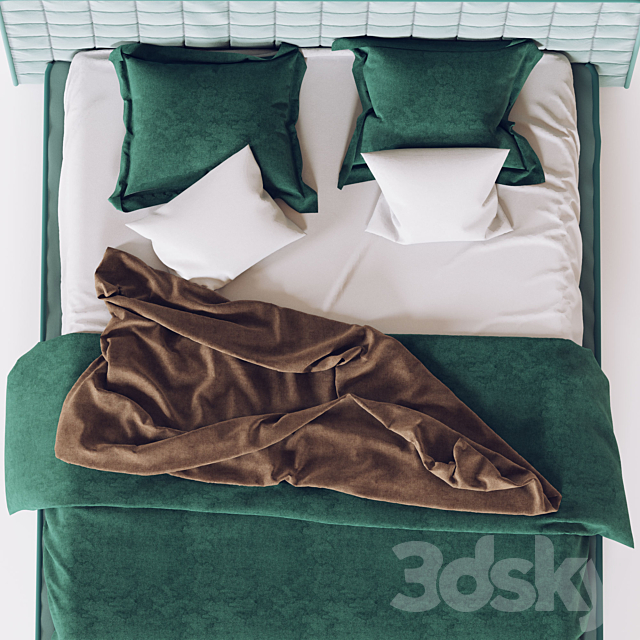 Ditre Italia BRANDO bed 3DS Max Model - thumbnail 2