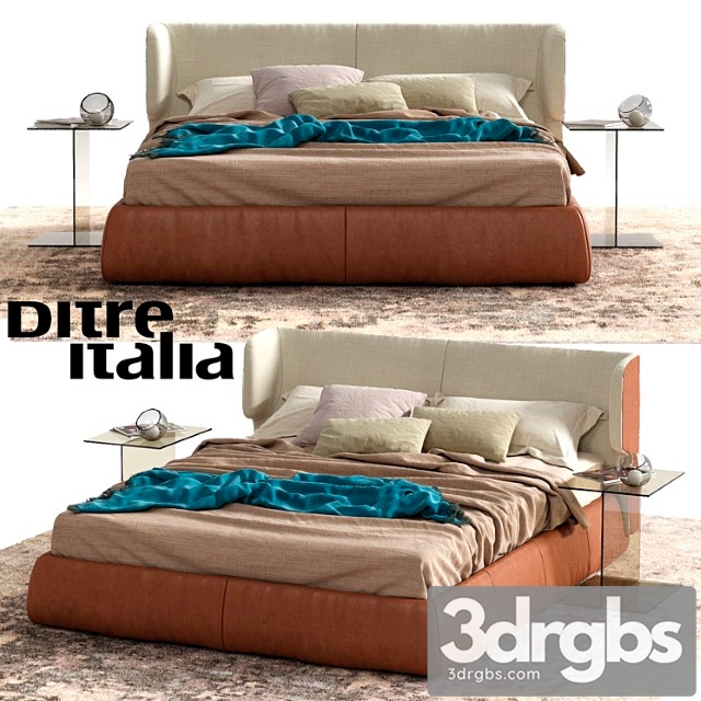 Ditre italia claire bed 2 3dsmax Download - thumbnail 1