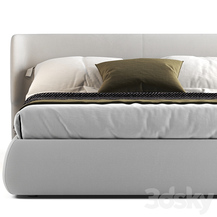 Ditre Italia CLAIRE BED 3DS Max Model - thumbnail 2