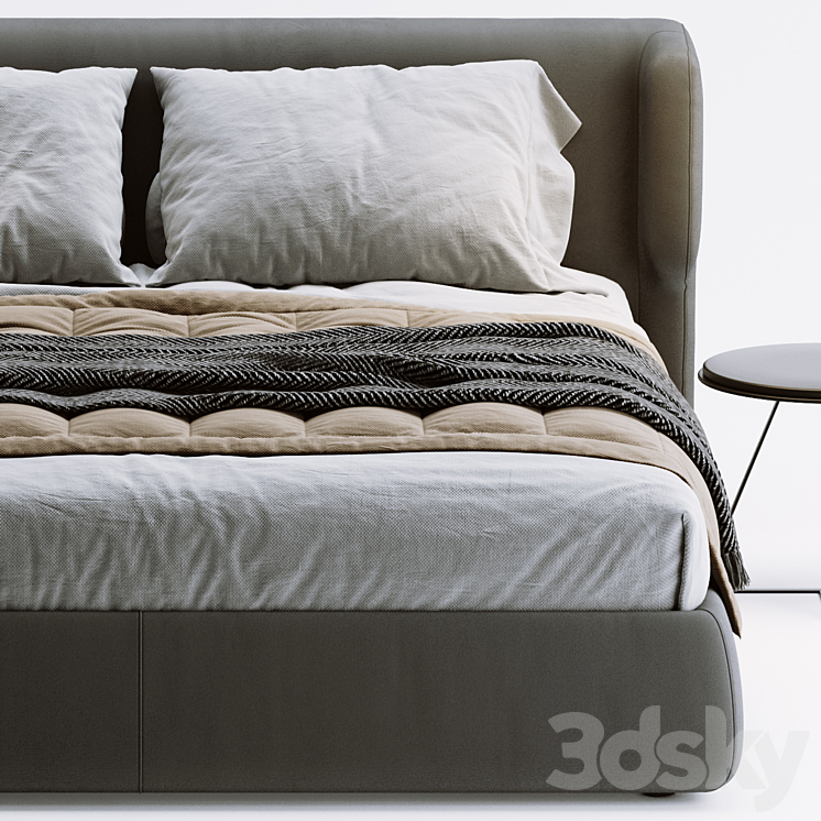 Ditre italia claire bed 3DS Max Model - thumbnail 2