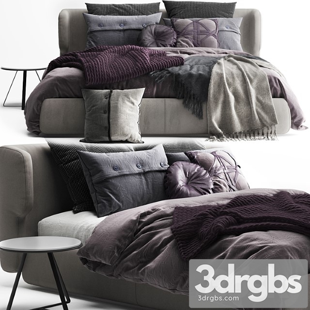 Ditre Italia Claire Bed 3dsmax Download - thumbnail 1