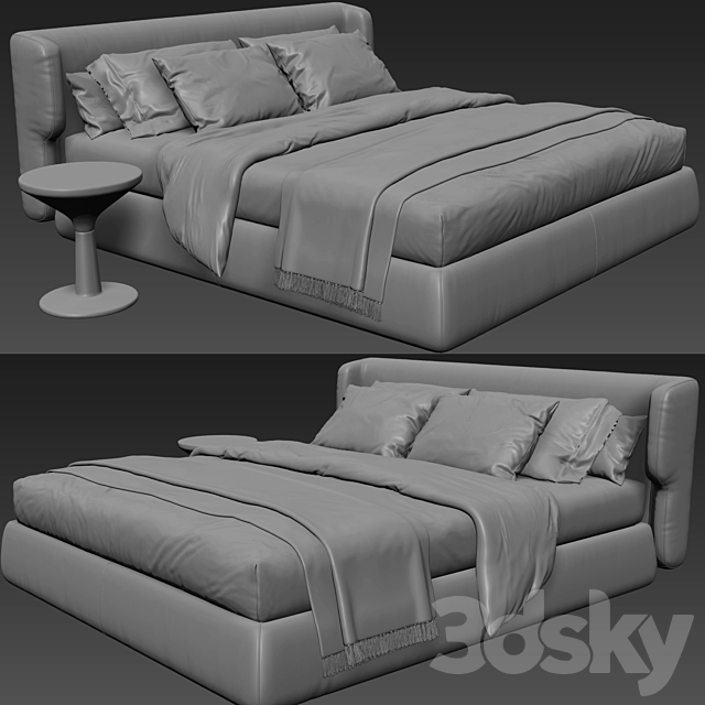 Ditre Italia Claire Bed 3DSMax File - thumbnail 5