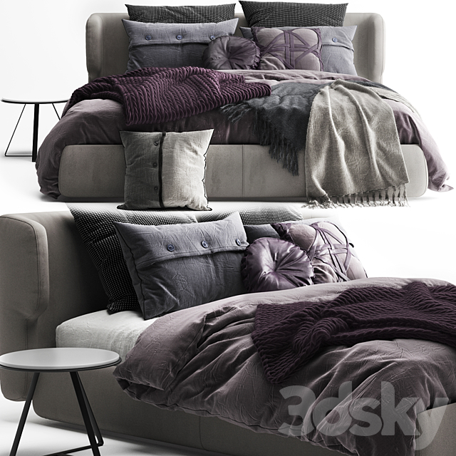 Ditre Italia Claire bed 3DSMax File - thumbnail 1