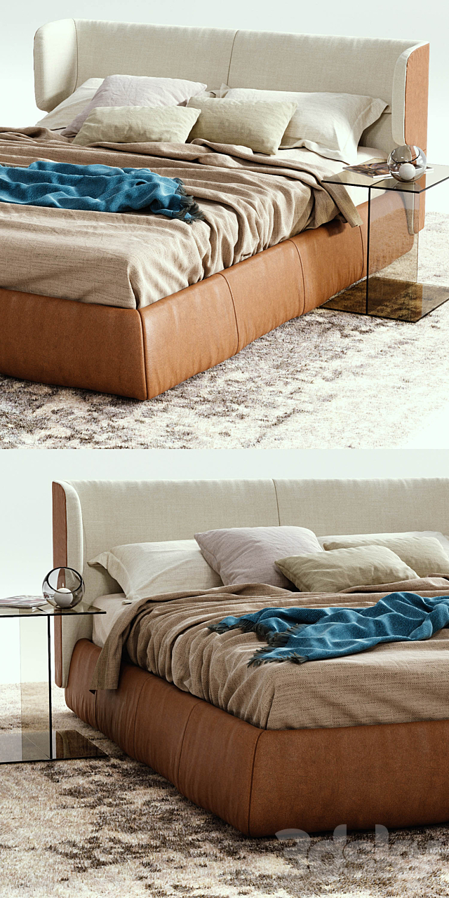 Ditre Italia CLAIRE Bed 3DSMax File - thumbnail 2