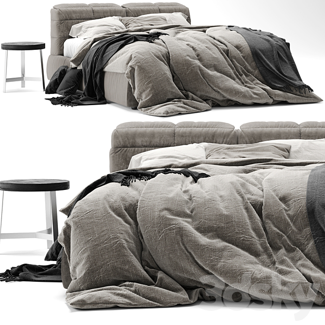 Ditre Italia Dunn Bed 3DSMax File - thumbnail 1