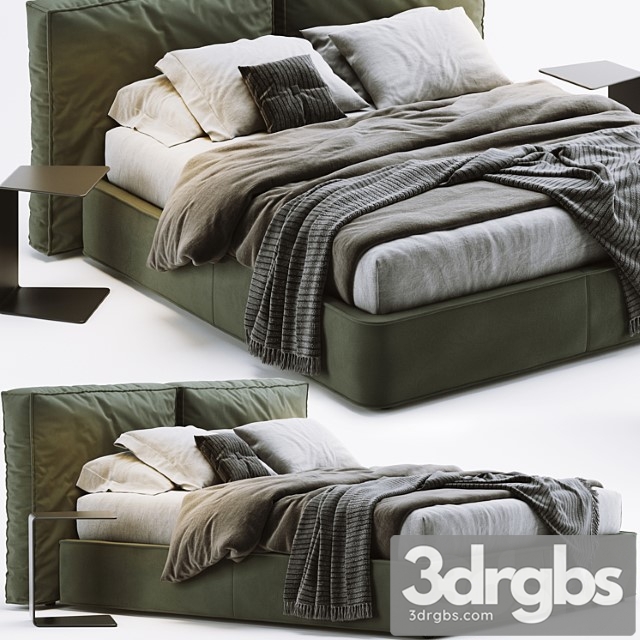 Ditre Italia Flann Bed 2 3dsmax Download - thumbnail 1