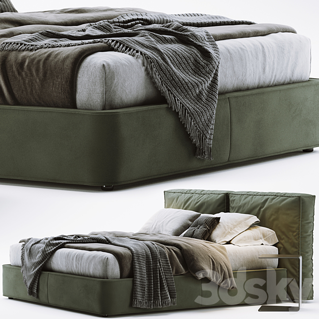 Ditre italia flann bed 3DSMax File - thumbnail 2