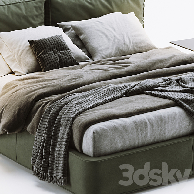 Ditre italia flann bed 3DSMax File - thumbnail 4