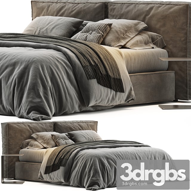 Ditre Italia Flann Bed 8 3dsmax Download - thumbnail 1