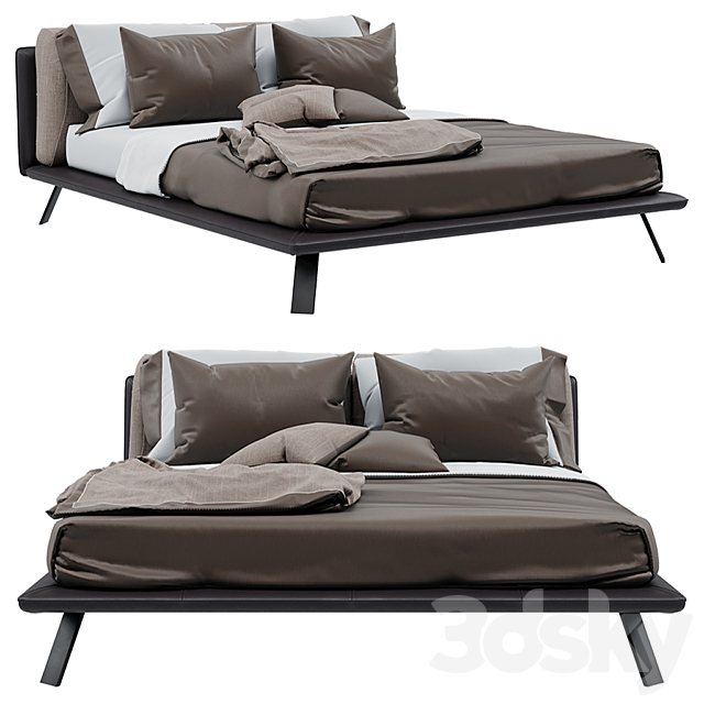 Ditre Italia KAHANA Bed 3DSMax File - thumbnail 1