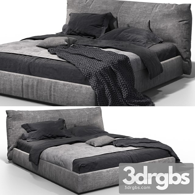 Ditre Italia Papilo Bed 3dsmax Download - thumbnail 1