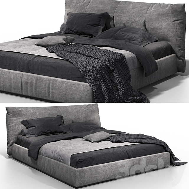 Ditre Italia Papilo Bed 3DSMax File - thumbnail 1