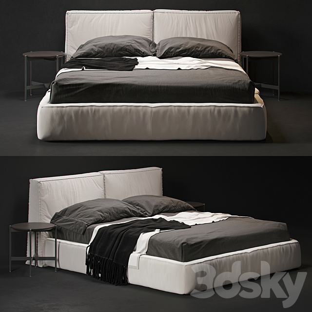 Ditre misty bed 3DSMax File - thumbnail 1