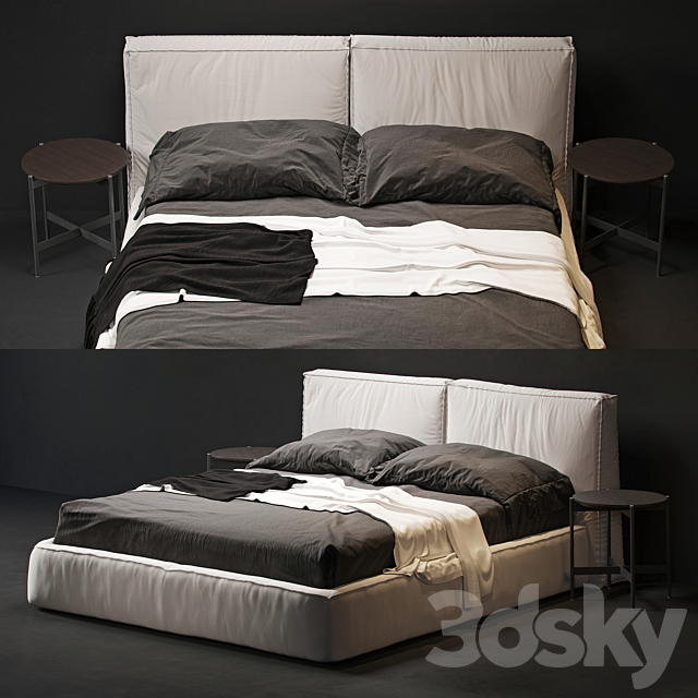 Ditre misty bed 3DSMax File - thumbnail 2