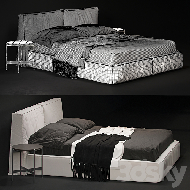 Ditre misty bed 3DSMax File - thumbnail 3