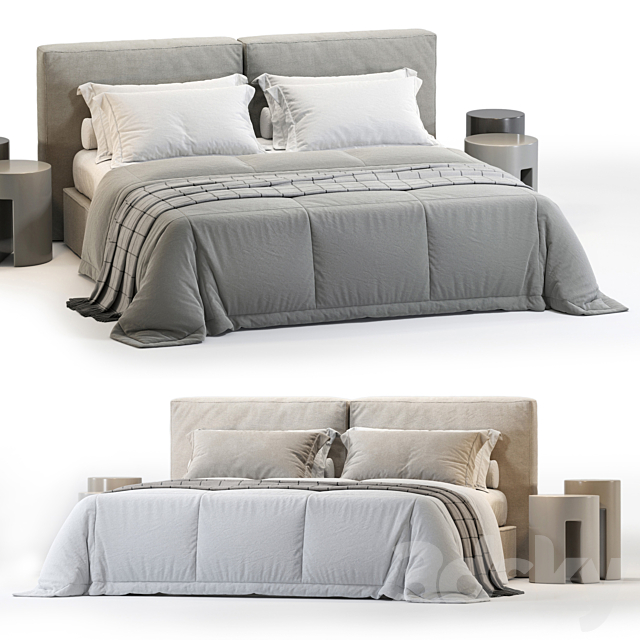 Ditreitalia FLANN Bed 3ds Max - thumbnail 1