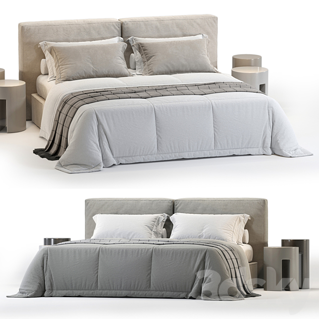 Ditreitalia FLANN Bed 3ds Max - thumbnail 2