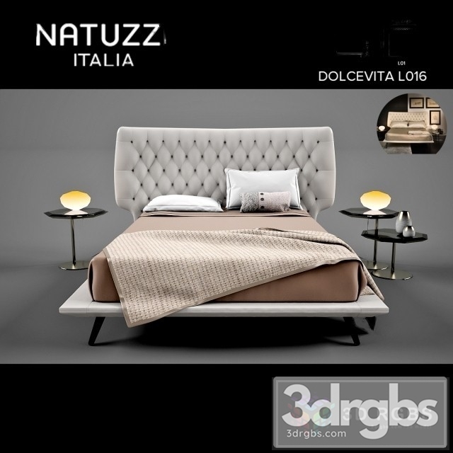 Dolcevta L01 Bed 3dsmax Download - thumbnail 1