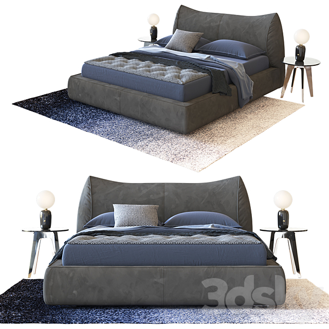 Dorelan D_Sign Smooth bed by Enrico Cesana 3DSMax File - thumbnail 1