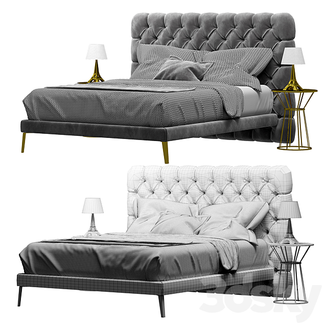 Dorelan letto windsor bed 3DSMax File - thumbnail 3