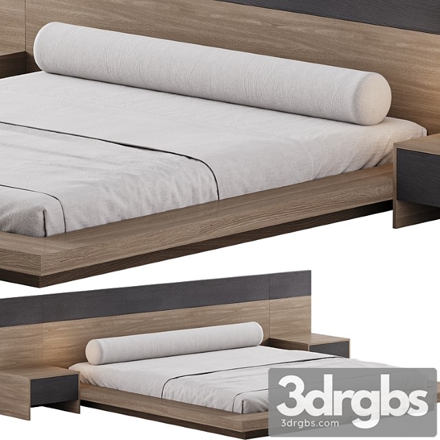 Double Bed 04 1 3dsmax Download - thumbnail 1