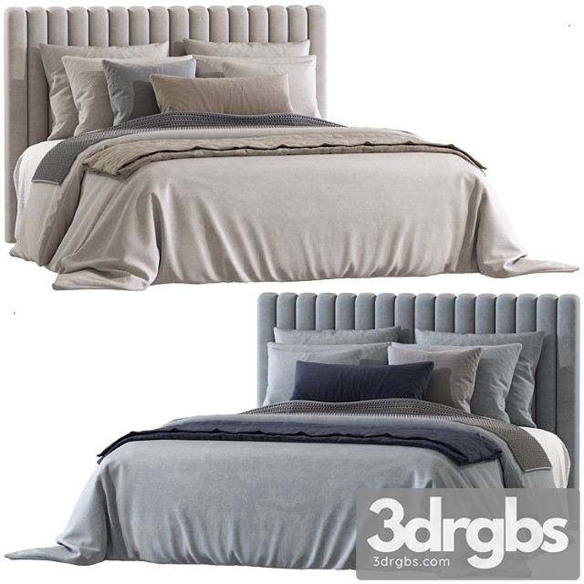 Double Bed 137 3dsmax Download - thumbnail 1