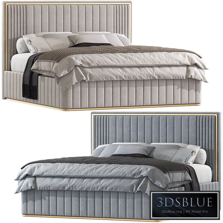 Double bed 160. 3DS Max - thumbnail 3