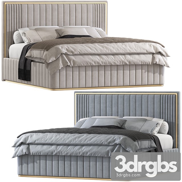 Double Bed 160 3dsmax Download - thumbnail 1