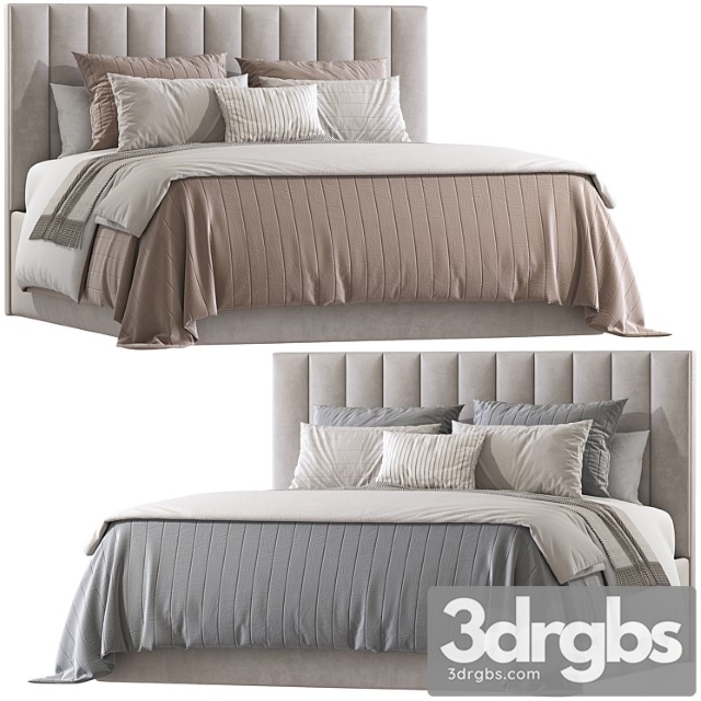 Double Bed 161 3dsmax Download - thumbnail 1