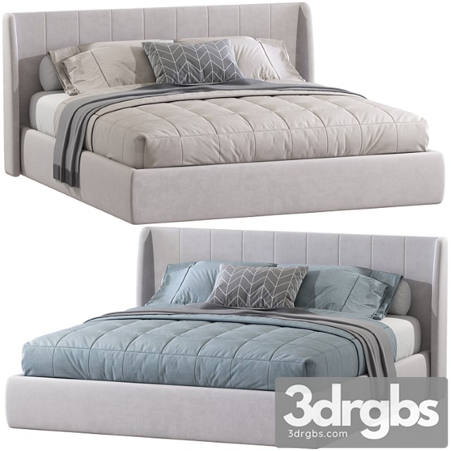 Double Bed 167 3dsmax Download - thumbnail 1