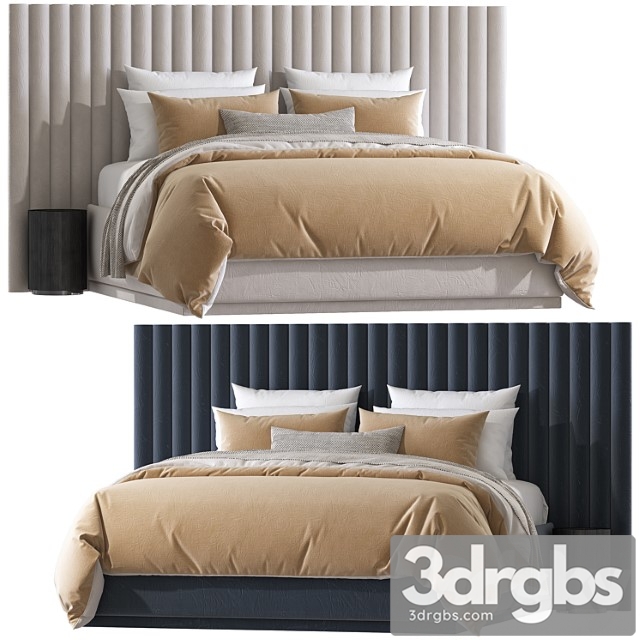 Double Bed 65 3dsmax Download - thumbnail 1