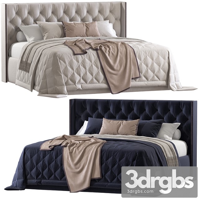 Double Bed 66 3dsmax Download - thumbnail 1