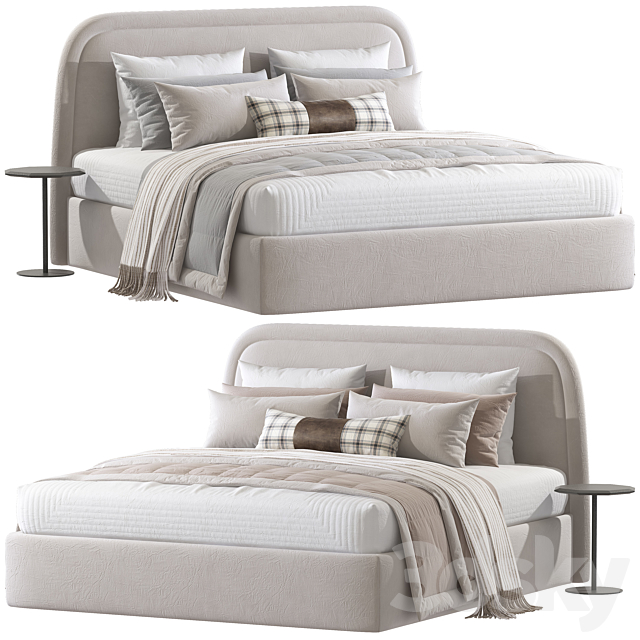 Double bed 77. 3DSMax File - thumbnail 1