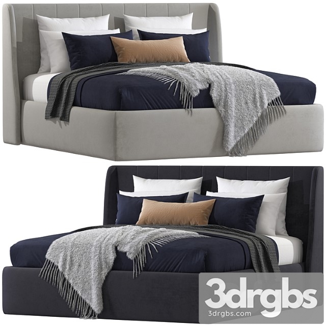 Double Bed 81 3dsmax Download - thumbnail 1