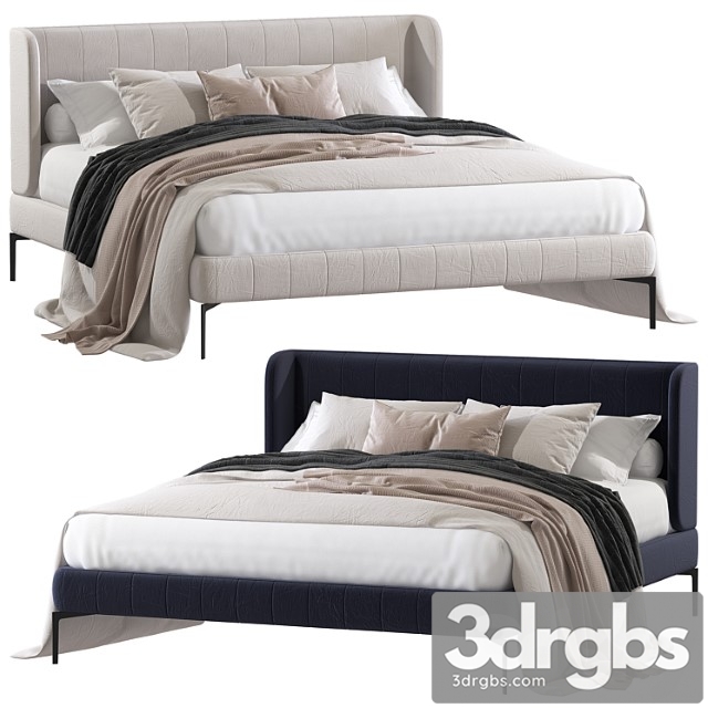 Double Bed 89 3dsmax Download - thumbnail 1